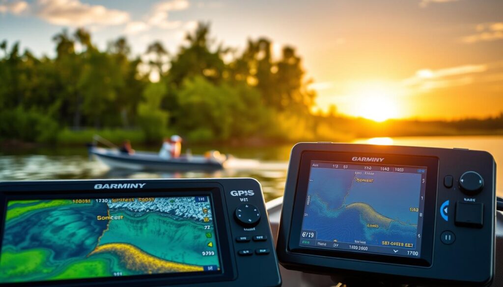 GPS marking fishing electronics
