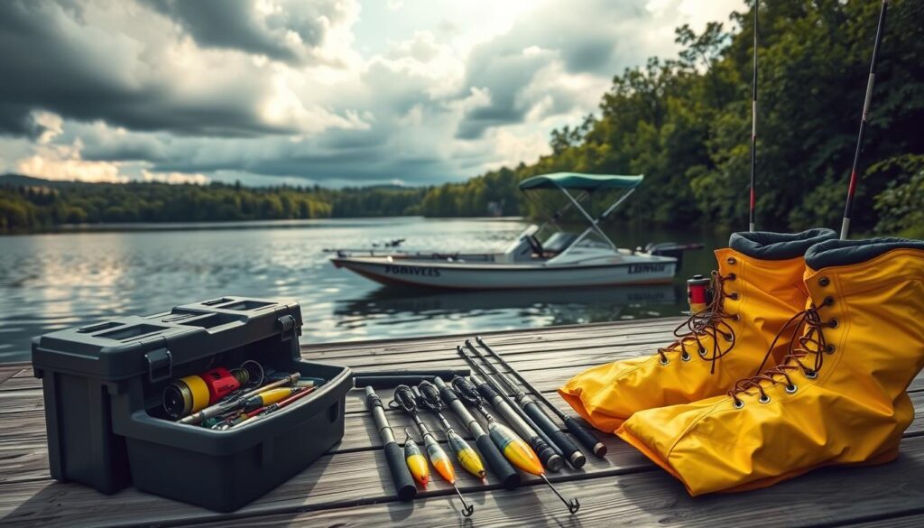 bass fishing gear for lake storms